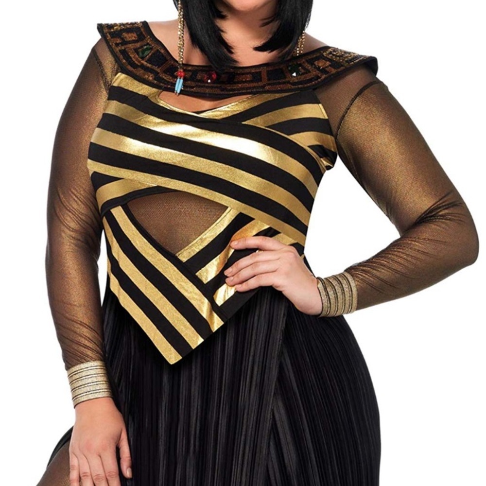 ✨PLUS SIZE WOMENS SEXY CLEOPATRA HALLOWEEN COSTUME - Picture 4 of 6
